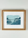 Deep Blue Marsh Framed, Study #2