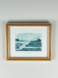 Deep Blue Marsh Framed, Study #1