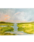 8"x10" Low Tide, Rising Sun